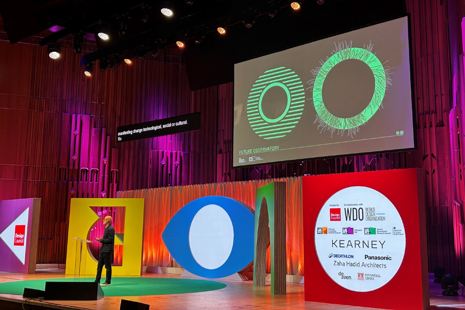 Justin McGuirk, Chief curator at the Design Museum talking at the World Design Congress.
